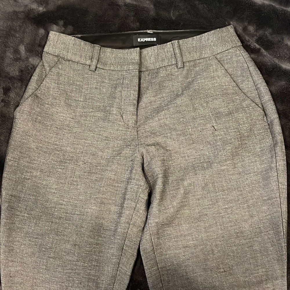 Express Women’s Columnist Barely Boot Mid Rise Trouser Pants